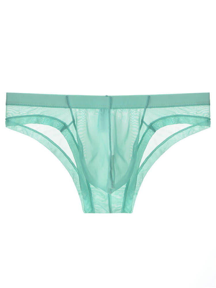 Men's Sexy Sheer Mesh Pouch Breathable Briefs