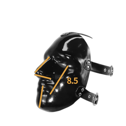 THE RUBBER PRISONER Anatomical Latex Mask