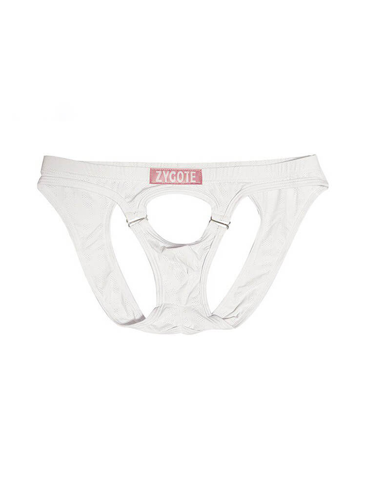 Men's Sexy Cut-Out Open-Butt Double-Strap Briefs