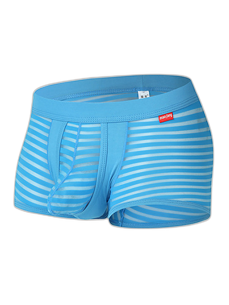Men’s Sexy Striped Hollow Jockstrap With Separate Pouch