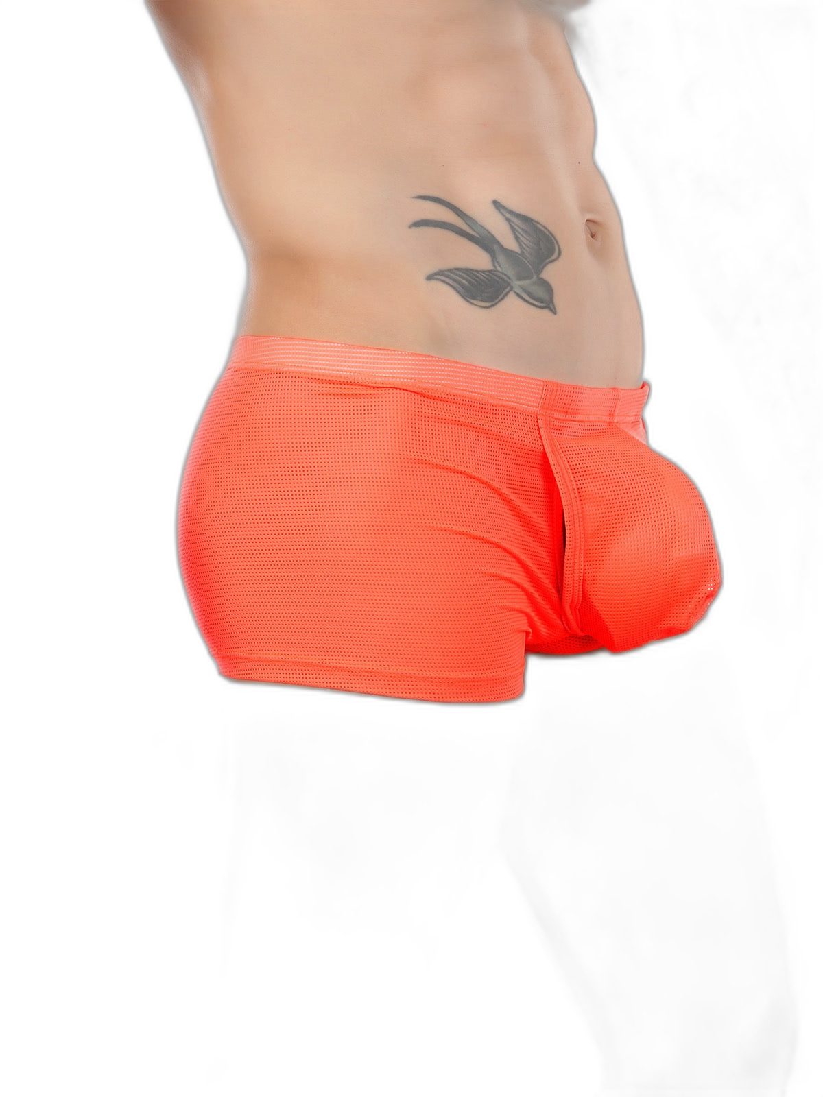 Men's Big Pouch U-convex Trunks with Fly