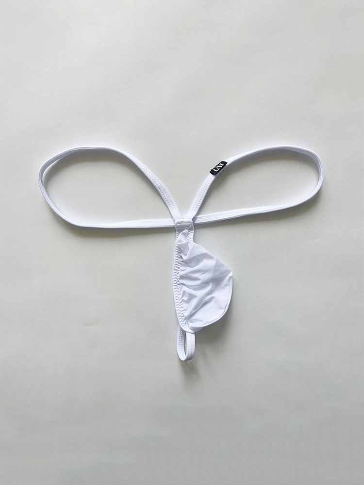 Men's Sexy Low-Rise Thin-Strapped Ice Silk Thong