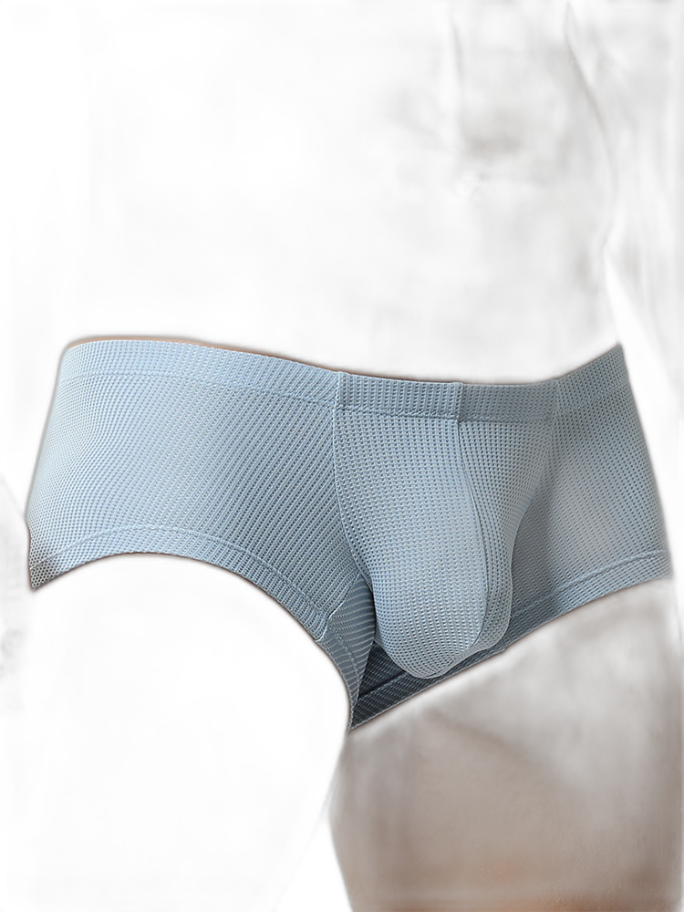 2 Pack Men's Sexy Short Legs Trunks With Large Pouch