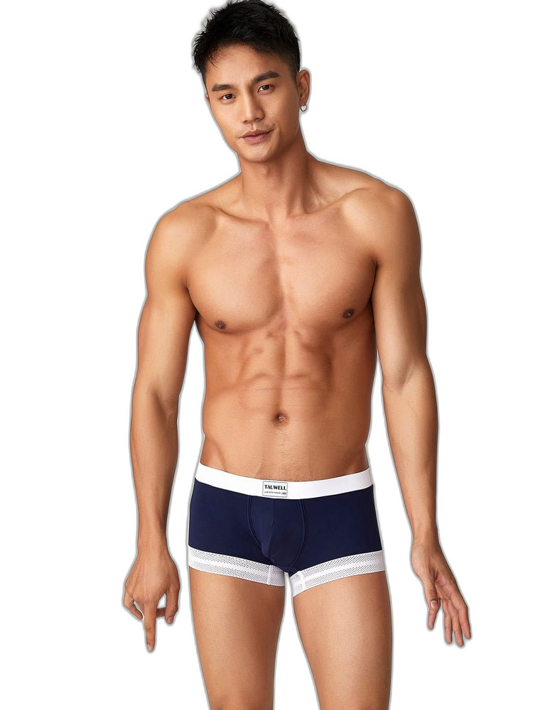 2 Pack Men's Ice Silk Lace Cuff Trunks