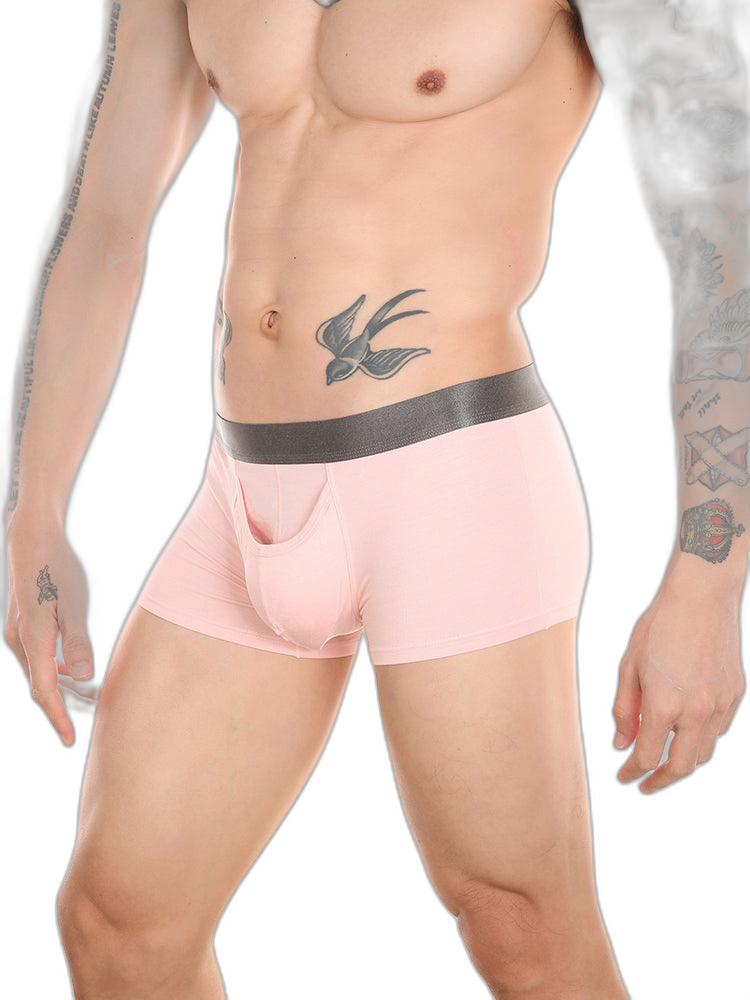 Men’s Dual Ball Pouch Trunks With Fly Front