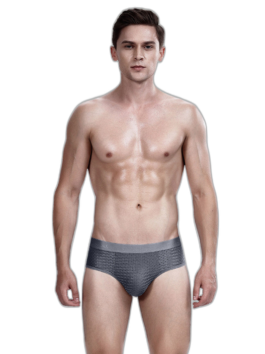 4 Pack Breathable Ice Silk Antibacterial Men's Briefs
