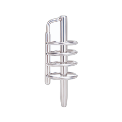Prowler RED Urethral Plug & Cage Silver