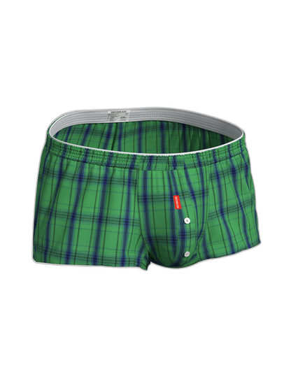 2 Pack Men's Supportive Large Pouch Odor-Resistant Antibacterial Seamless Boxer Shorts