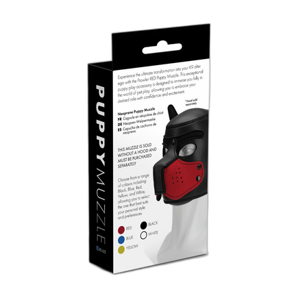 Prowler RED Puppy Muzzle Red