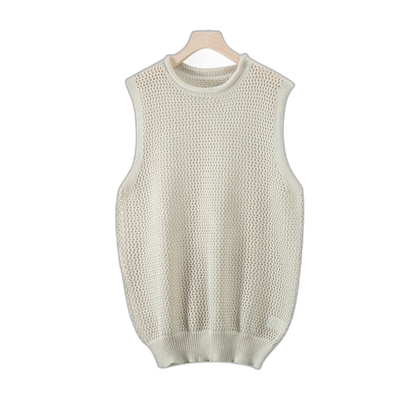 Open-Knit Mesh Tank
