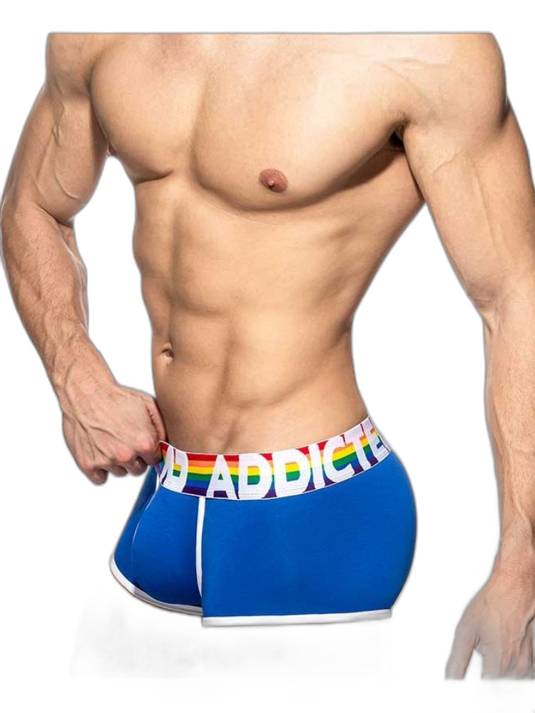 2 Pack Men’s Large Pouch Rainbow Trunks