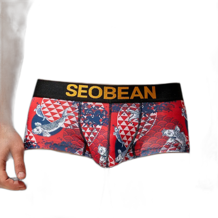 SEOBEAN Festive Fish Boxer Briefs