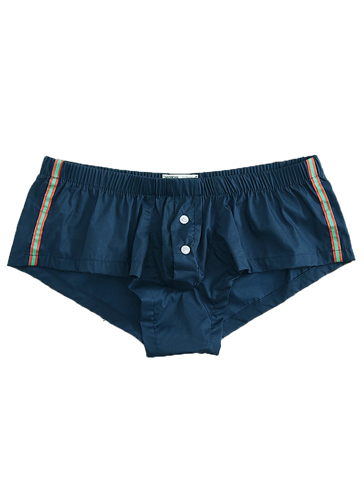 Men's Cotton Home Boxer Briefs - Blue