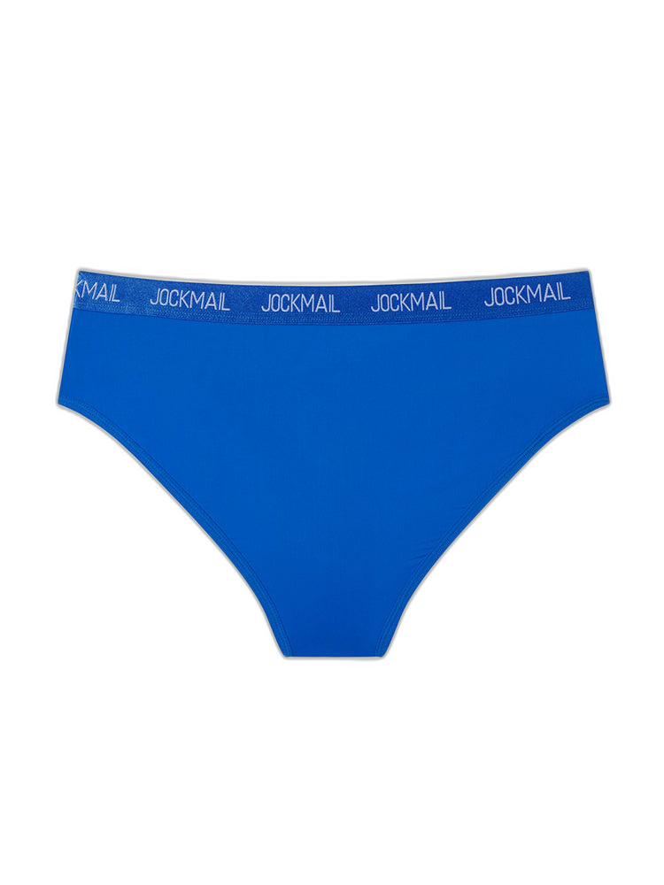 2 Pack Men's Sporty Letter Print Supportive Low-Rise Ice Silk Skin-Friendly Bikini