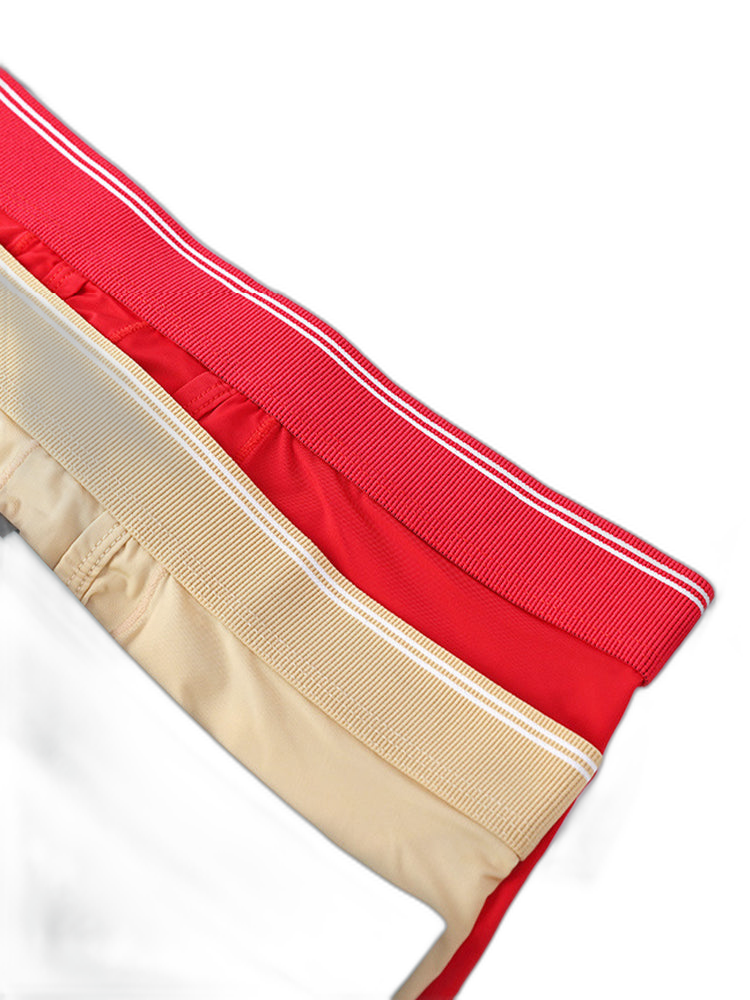 3 Pack Men's Mid-Rise Separation Breathable Elastic Trunks
