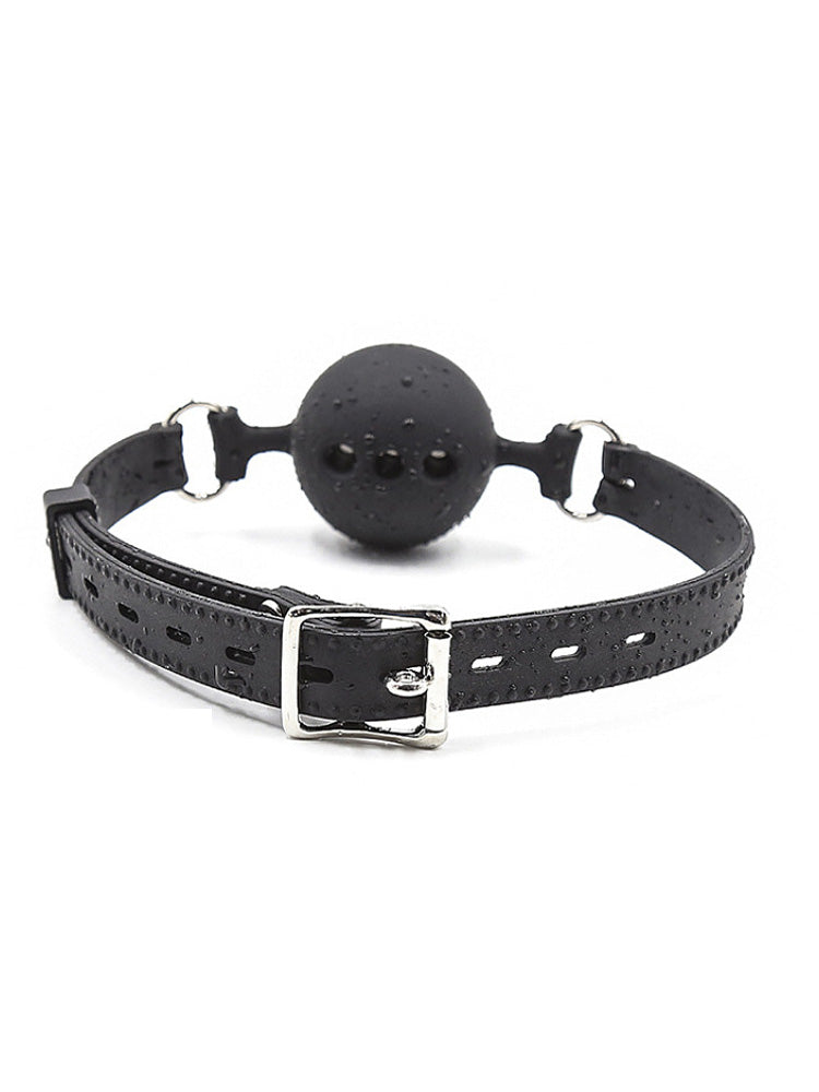 Silicone Three-Hole Port Ball Gag