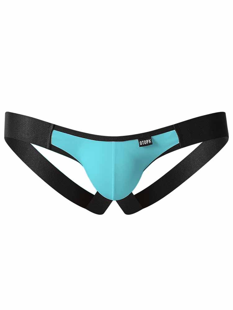 Men's Colorblocked Ice Silk Jockstrap