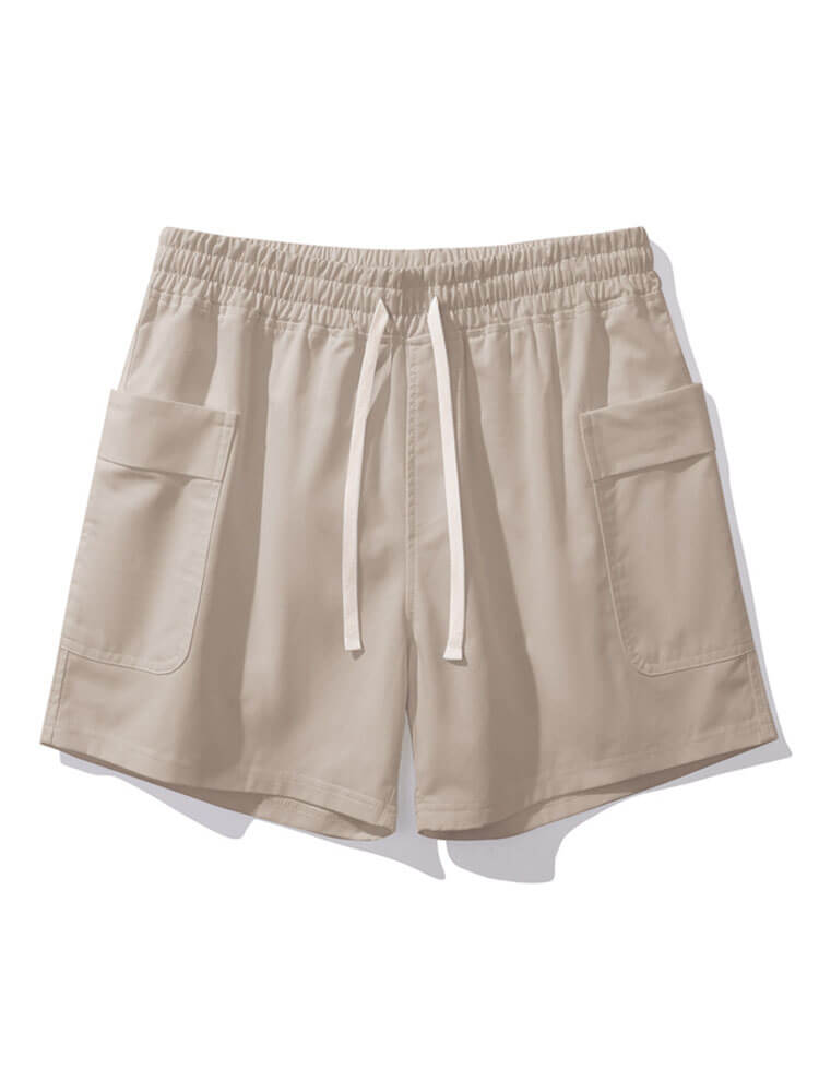 Men's Casual Loose-Fit Elastic-Waist Shorts