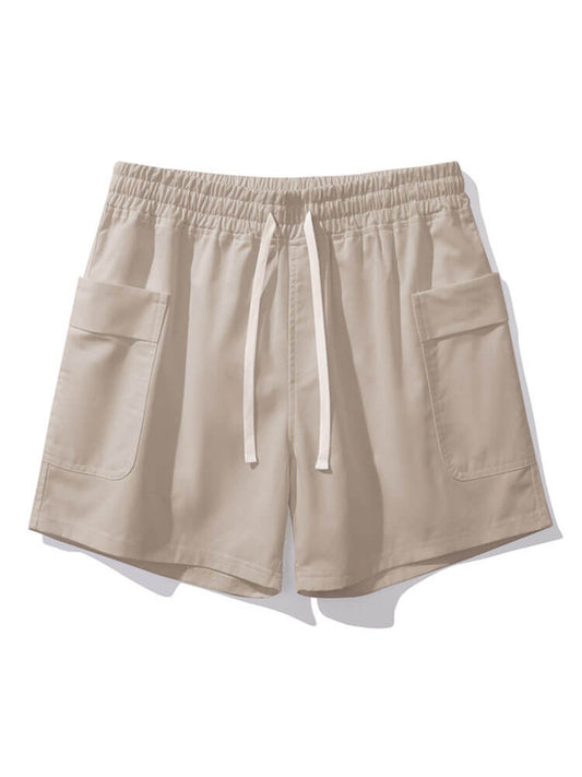 Men's Casual Loose-Fit Elastic-Waist Shorts