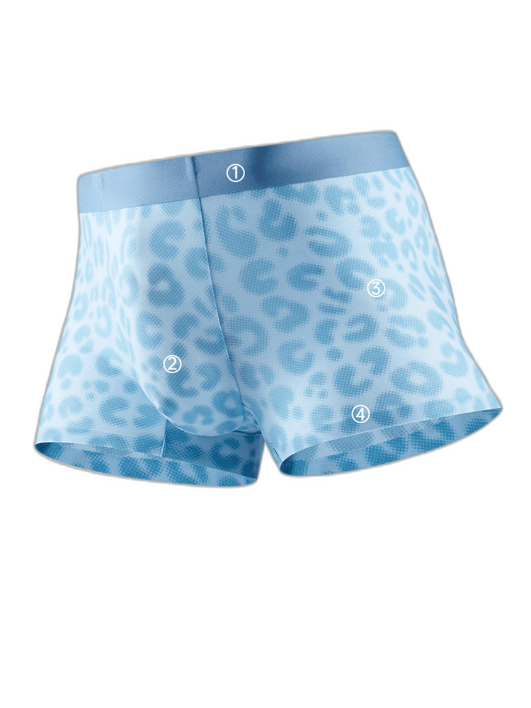 3 Pack Men's Ultra-Thin Ice Silk Trunks