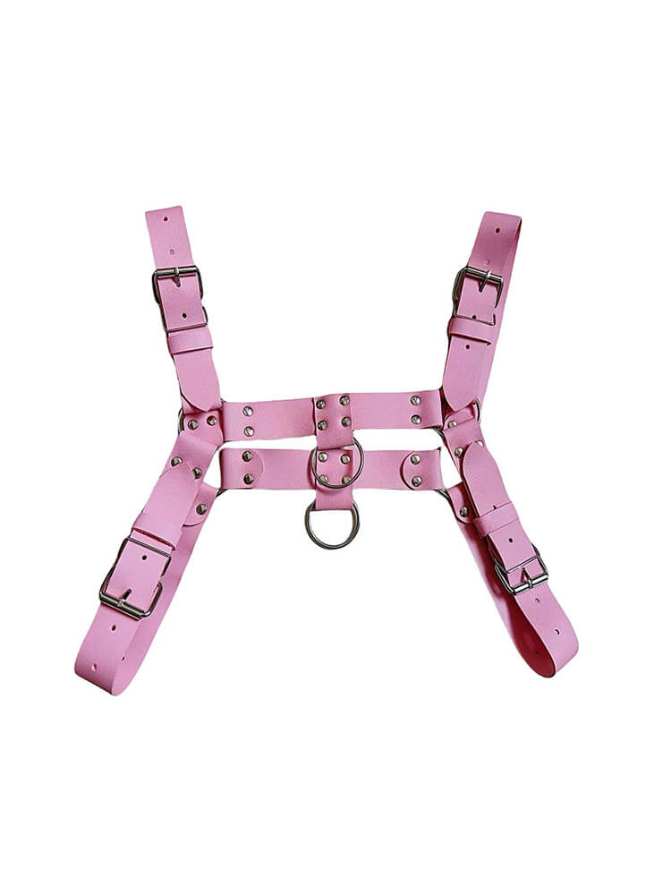 Leather Bull Dog Harness - Black