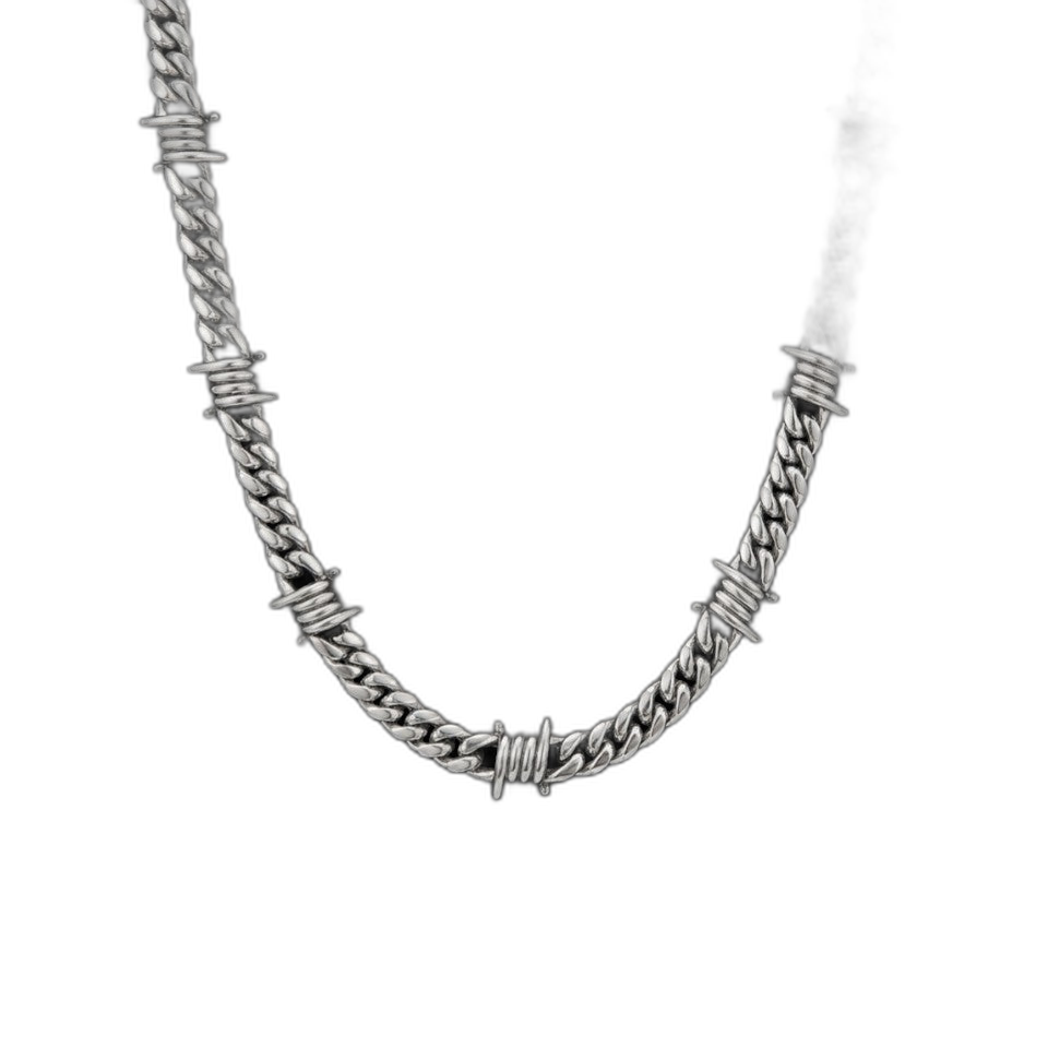 9mm Barb Wire Cuban Chain