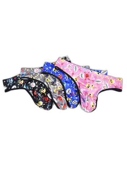3 Pack Men's Skull Print Thong - Edgy & Sexy