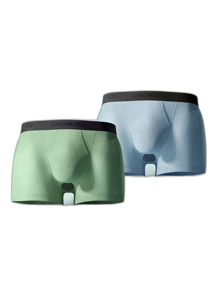 Men's Cooling Separate Pouch Boxer Briefs Dual Pouch Underwear