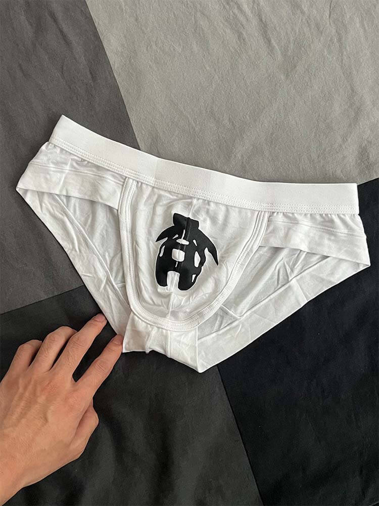 Men's Locked Print Regenerated Cellulose Briefs