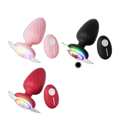 Angel - Vibrating Butt Plug - Light Up Butt Plug - 12 Frequency Anal Vibrator