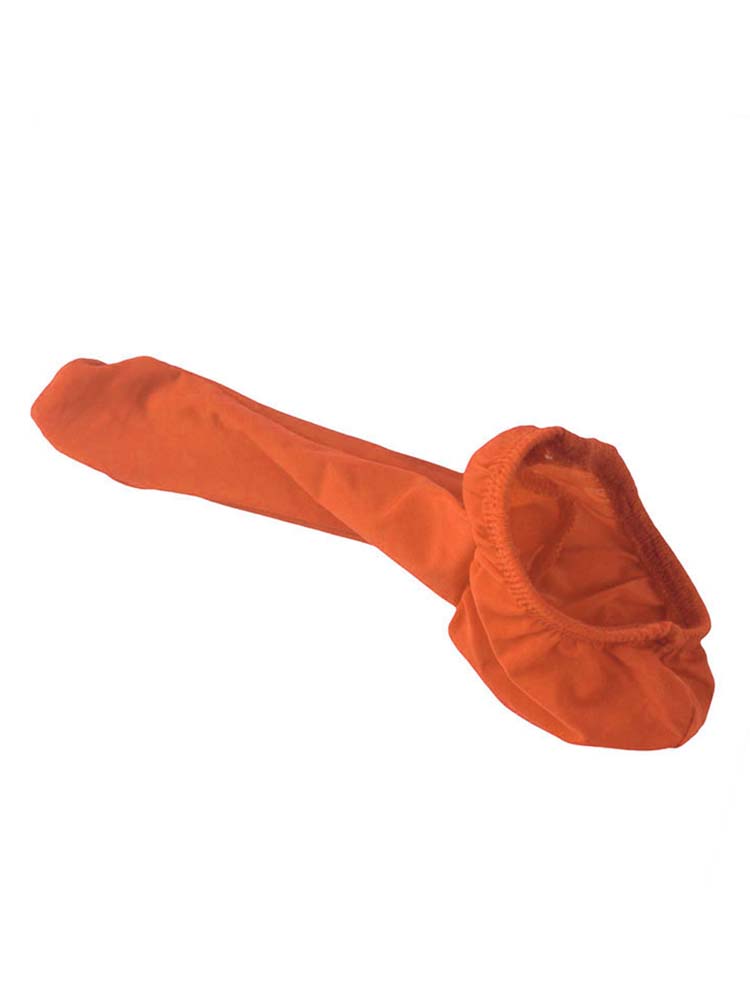 Solid Color Ice Silk Cock Sock