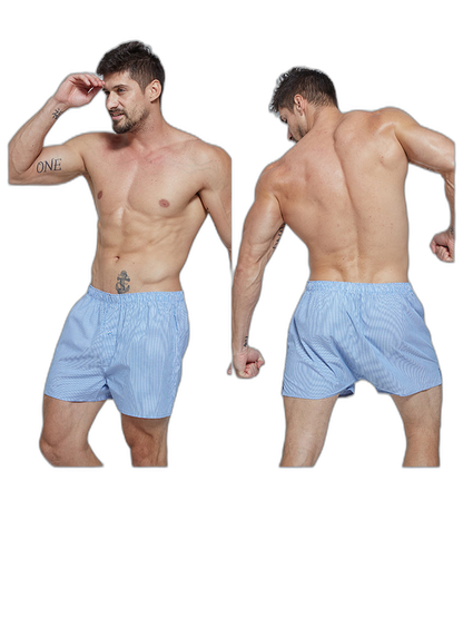 3 Pack Men's Cotton Loose Boxers