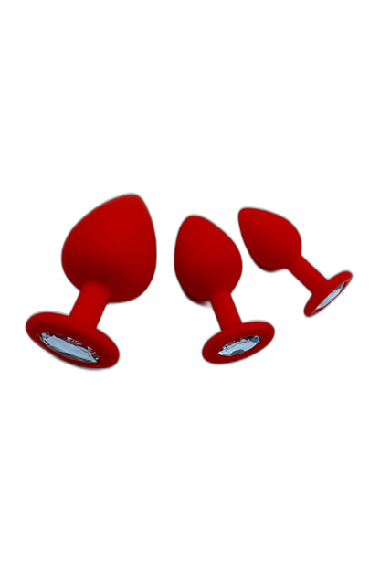 3 Piece Butt Plug Training Set with 10 Speed Mini Bullet Vibrator