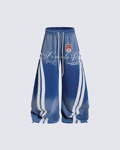 Retro Casual Versatile Striped Trousers
