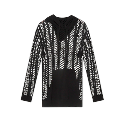 Mesh Long Sleeve Hoodie