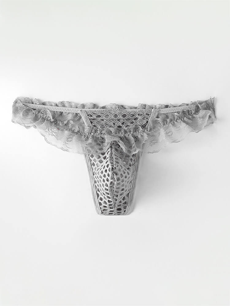 Men's Hollow Mesh Sexy Lace Thong