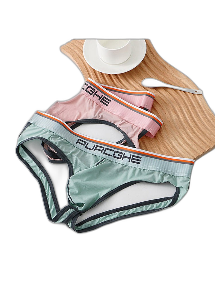 3 Pack Men's Low-Rise Ice Silk Jockstrap