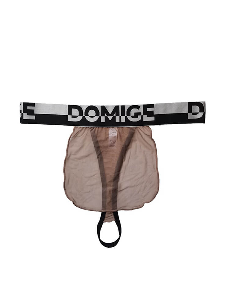Men's Letters Belt Sexy Mesh Thong