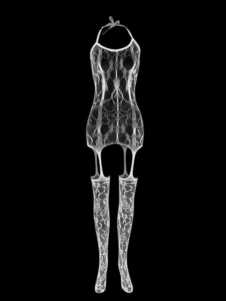Front And Rear Cutout Sock Bodysuit