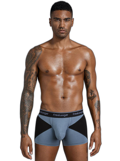 FreeLonger Men’s U convex Separate Support Pouch Trunks