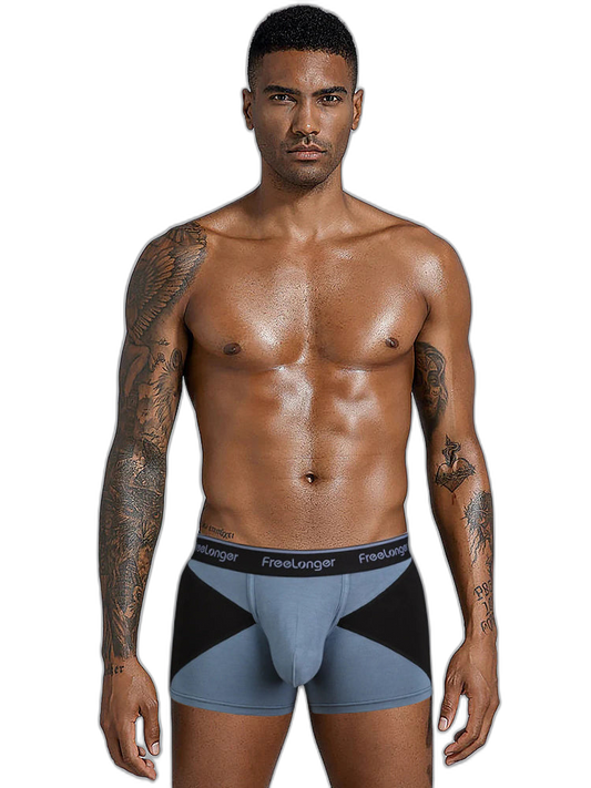 FreeLonger Men’s U convex Separate Support Pouch Trunks