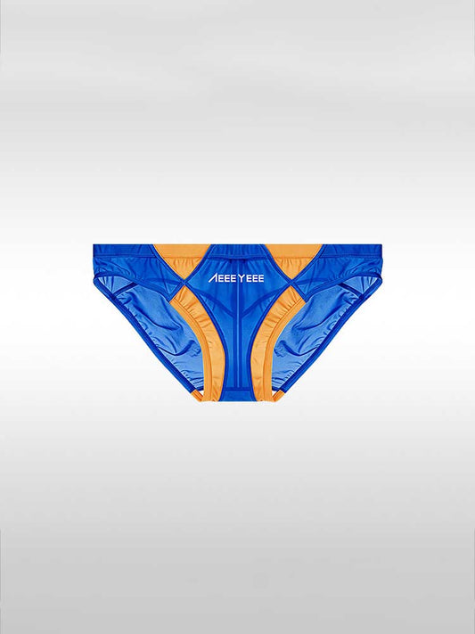 Men's Sexy Sheer Colorblock Stretch Thin Briefs