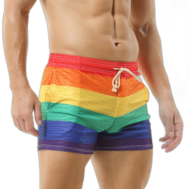 Rainbow Mesh Shorts