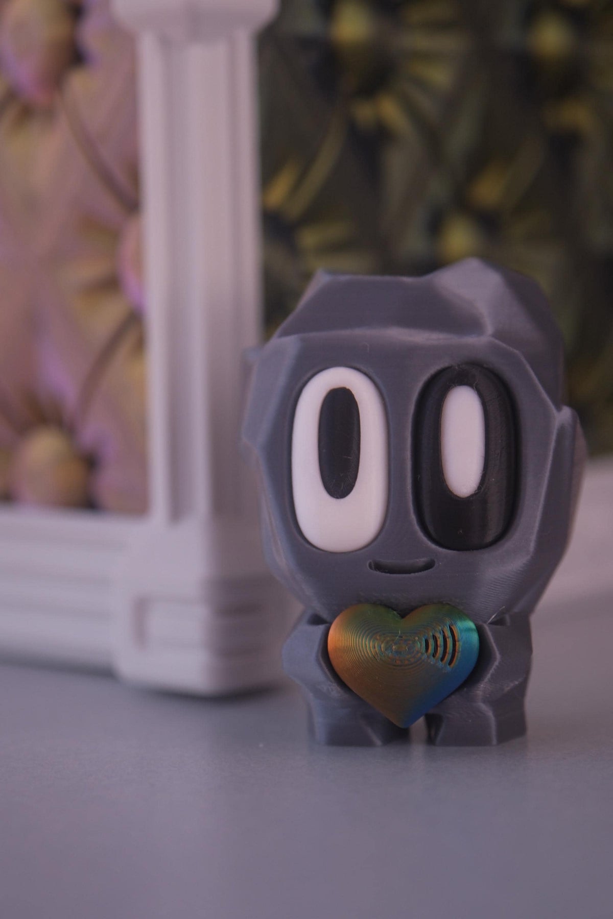 3D Printed Pet Blob Rock - Fun Desk Toy, Keychain, or Gift!  Collect 'em All!