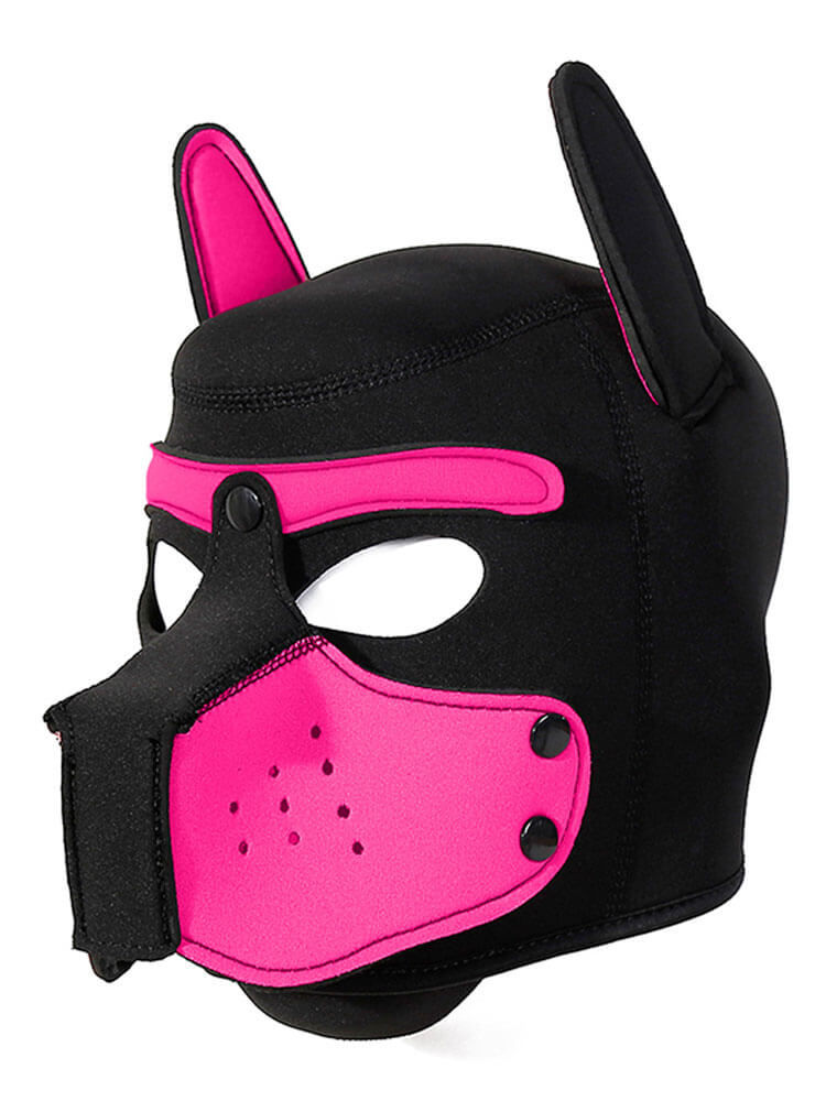 BDSM Roleplay Gear Dog Head Style Hood