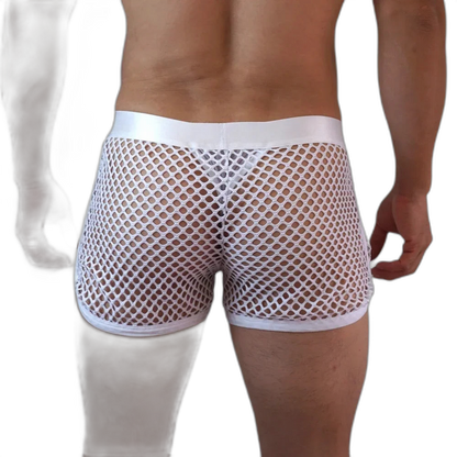 Jockmail 'Reveal All Fishnet' Underwear Shorts