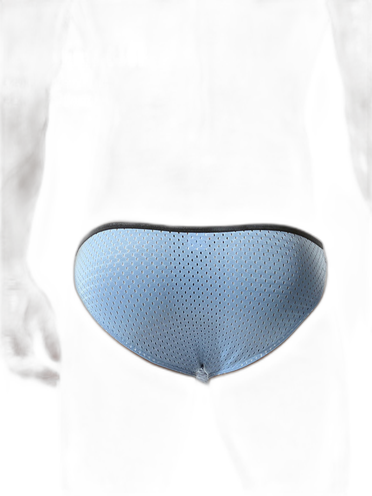 Men's Low-rise Mesh U-shaped Convex Pocket Sports Briefs