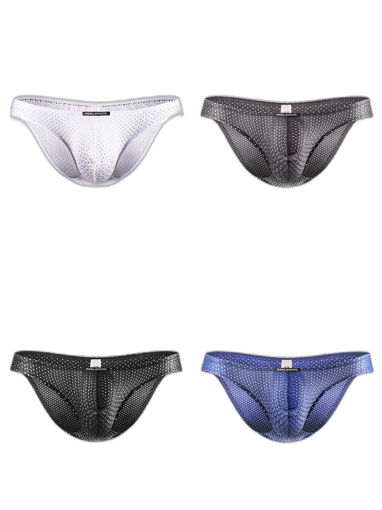 Men's Mesh Ice Silk Breathable Briefs
