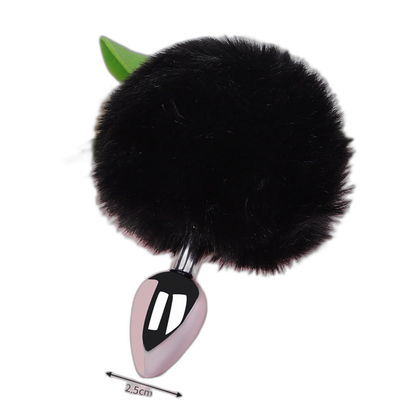 Lola - Bunny Tail Butt Plug - Metal Butt Plug - Anal Sex Toy