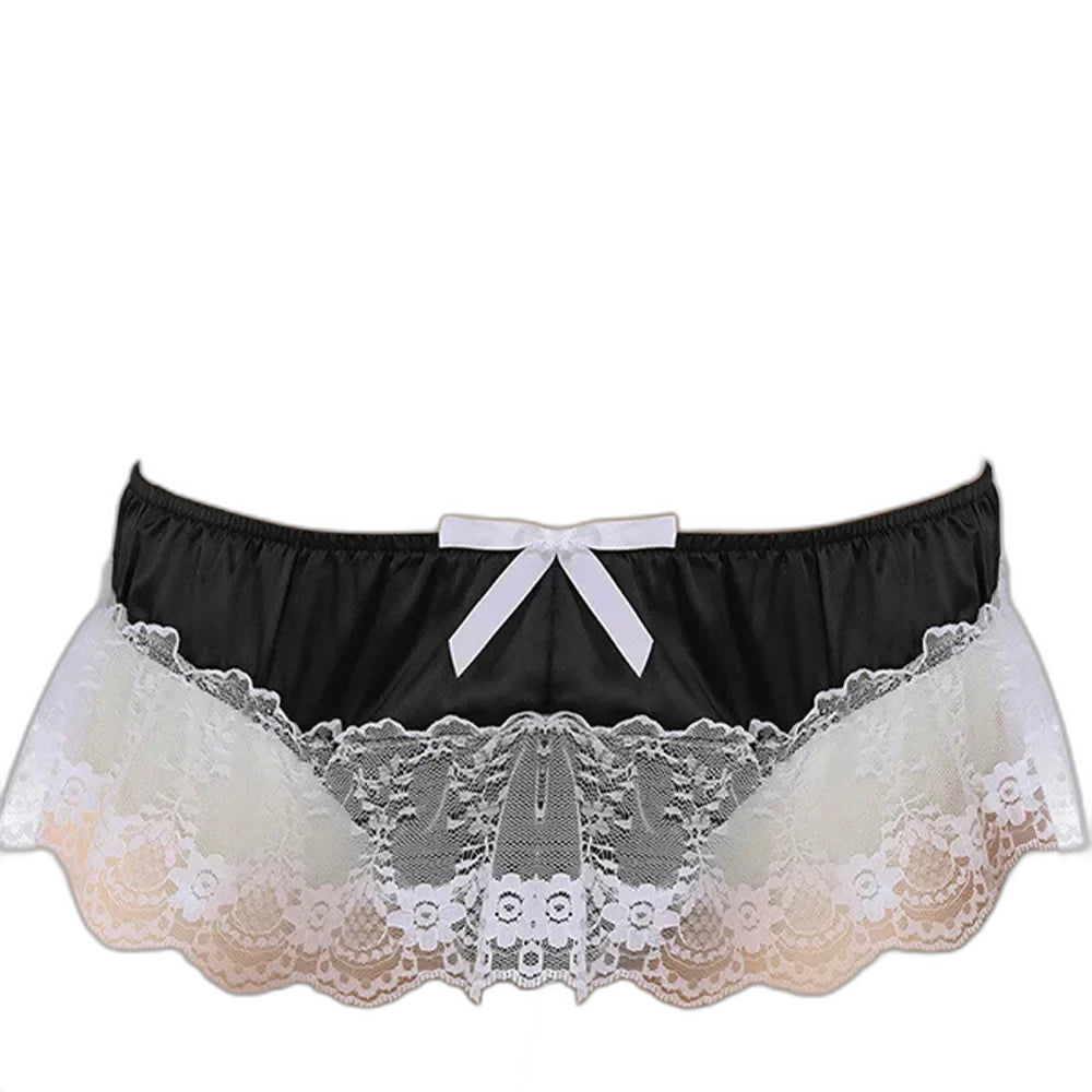Bow & Lace Sissy Panties